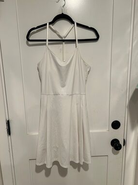 NWT Tommy Bahama Racquet & Paddle White Dress Built-in Bodysuit Size Medium